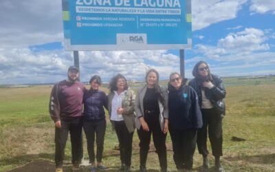 Inauguraron cartel de la Laguna Sur en la previa a su declaración de ‘Reserva Natural Urbana’
